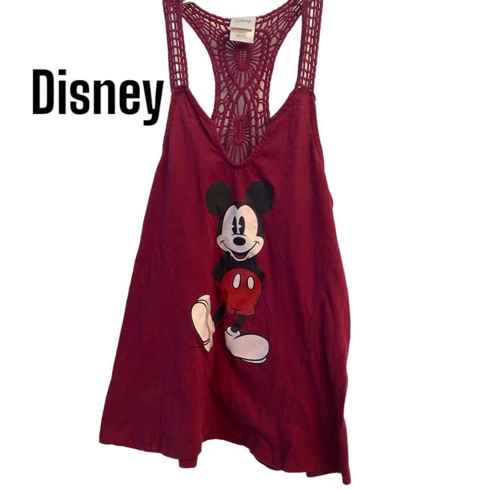 Mickey Mouse Crochet Back Tank Top S